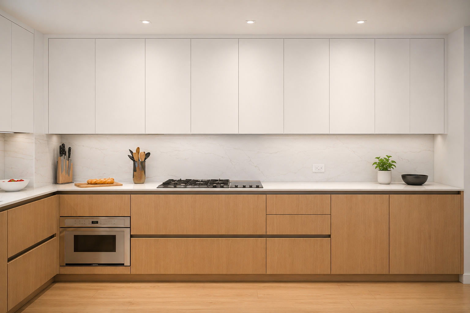 White oak kitchen